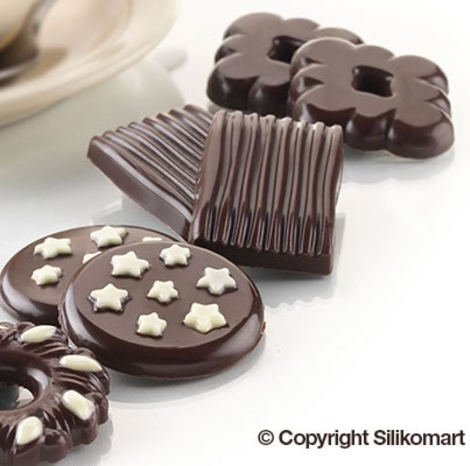 Silikomart Silikonform für Schokolade Biscuit