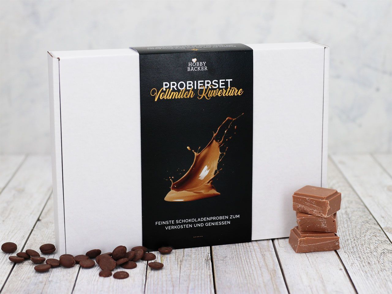 Probierset Vollmilch-Kuvertüre 5x20g=100g