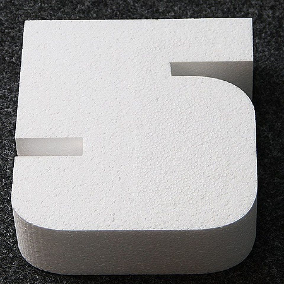 Torten Dummy Zahl 5, 25x22x7 cm