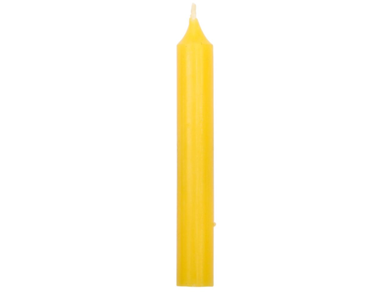 Baumkerze Gelb, 10 cm