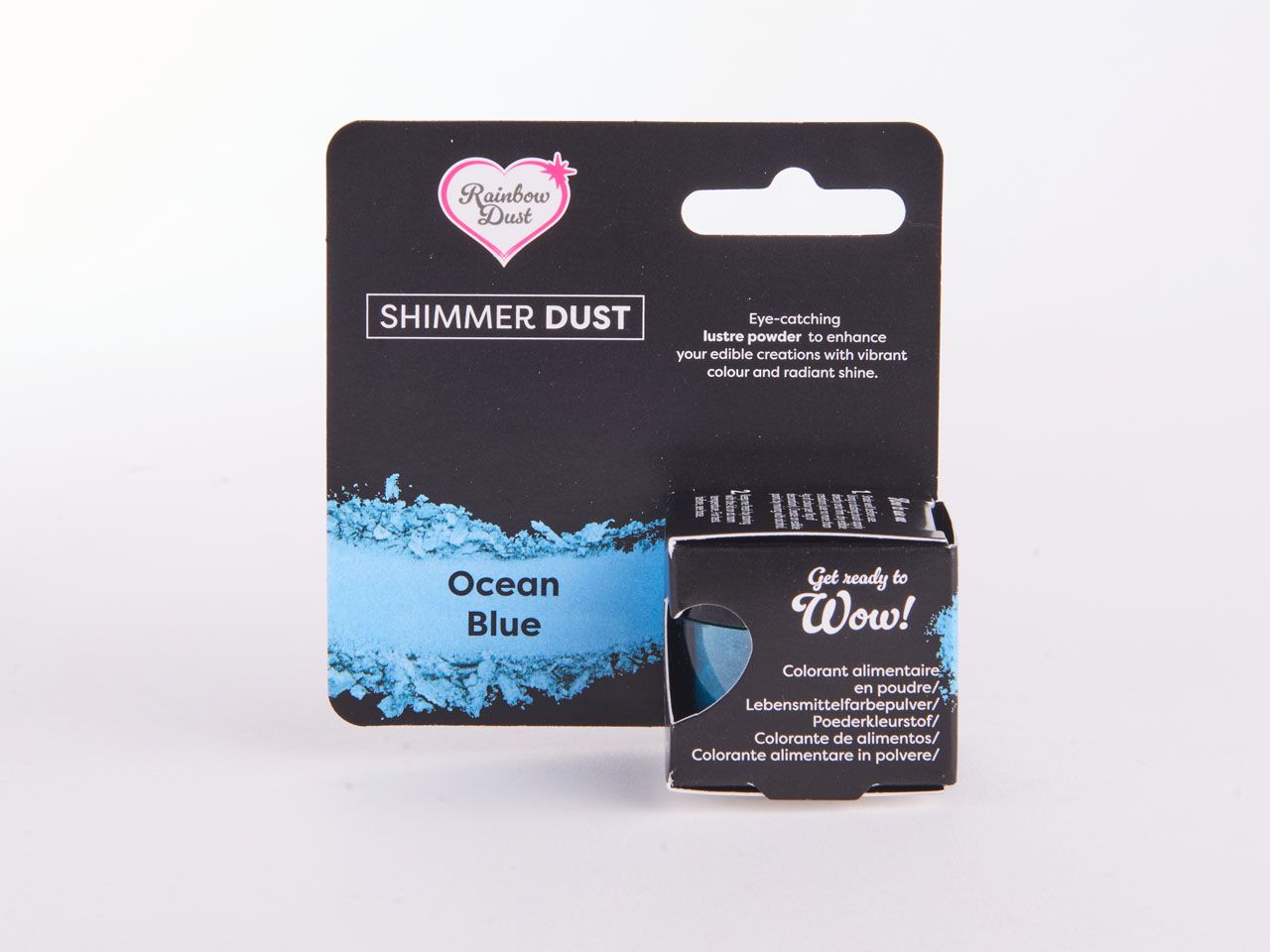 Rainbow Dust: Lebensmittelfarbpulver metallic Ocean Blue 3g