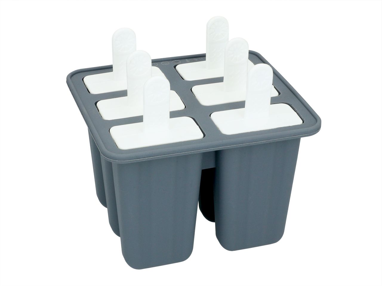 Silikonform Eis am Stiel 6er mit Stielen