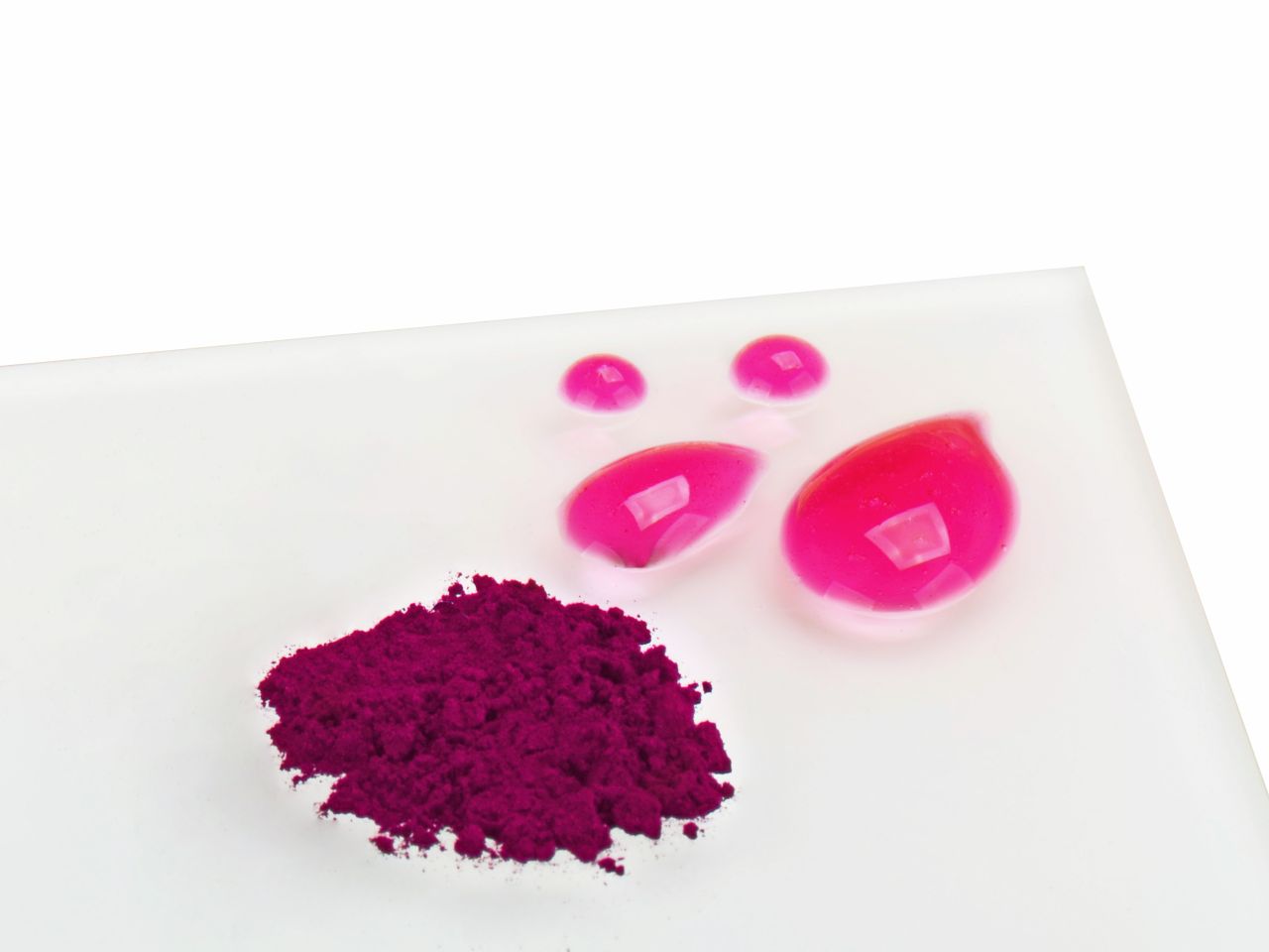 Natürliches Lebensmittelfarbpulver zum Durchfärben, pink, 20 g