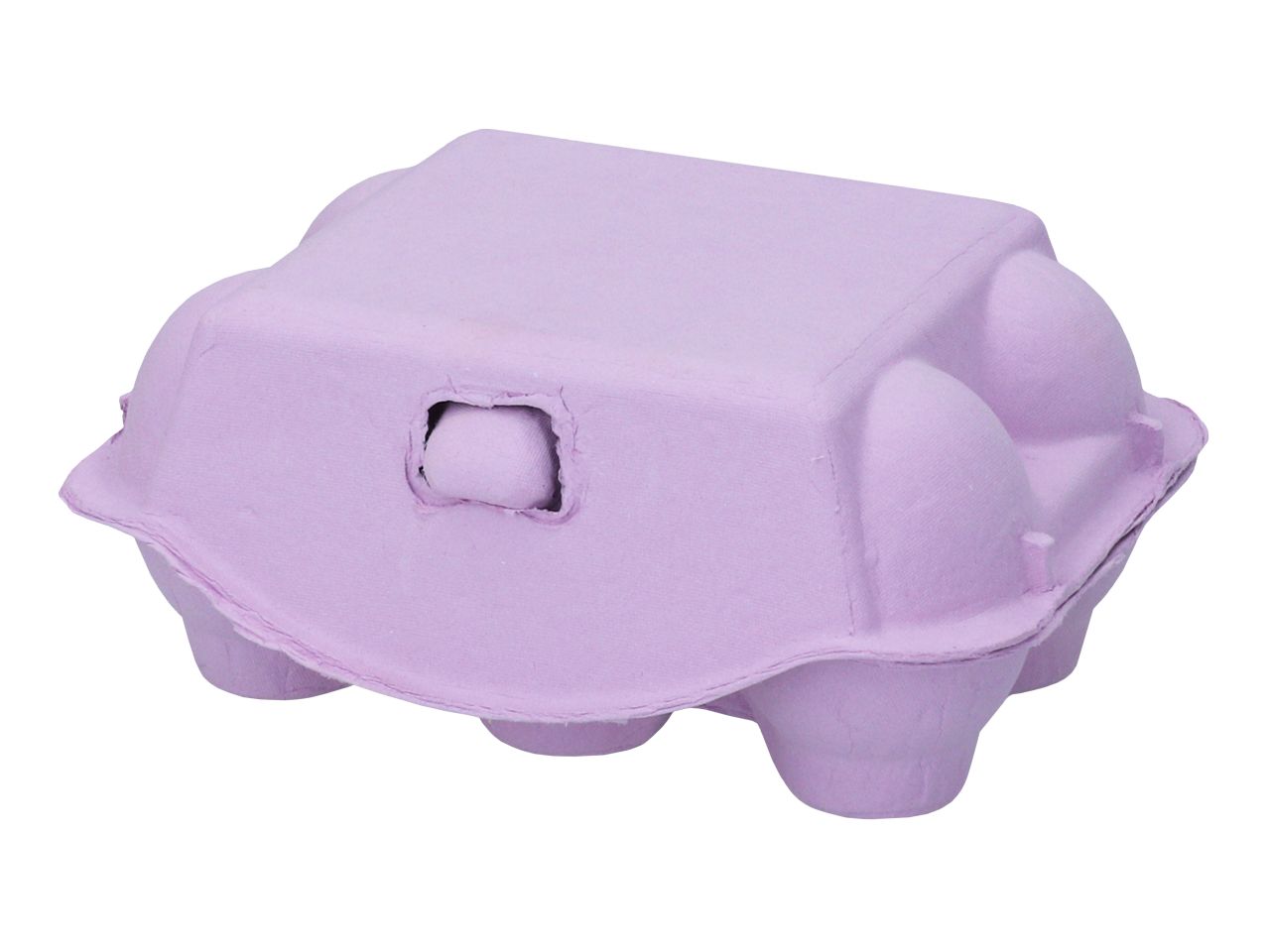 Eierkarton 6er für Mini-Cupcakes violett