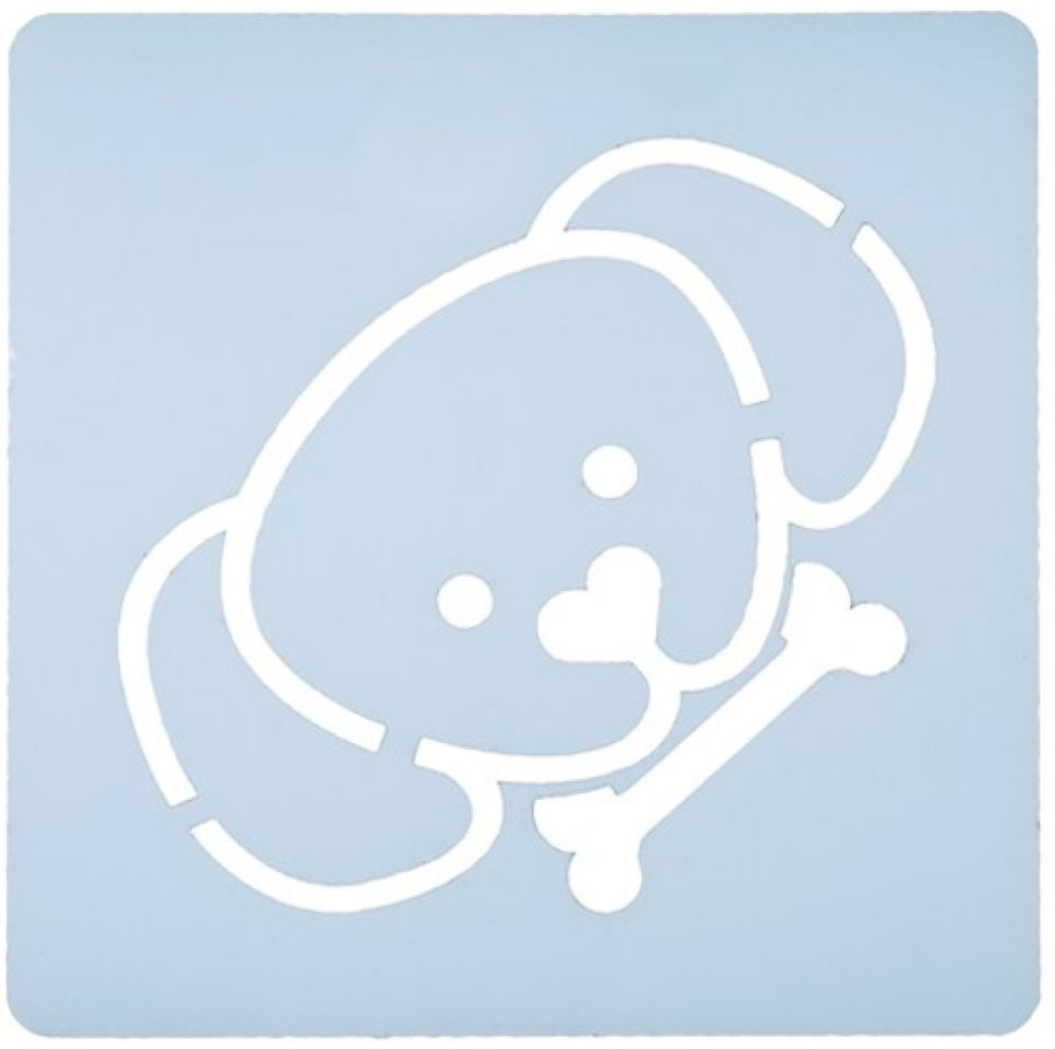 Keks-Schablone, Stencil, Hund 6,5cm Culpitt
