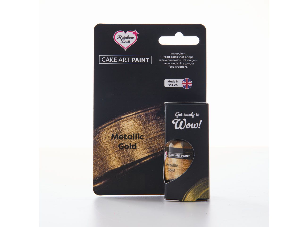 Rainbow Dust: Flüssige Lebensmittelfarbe Metallic Gold, 24g