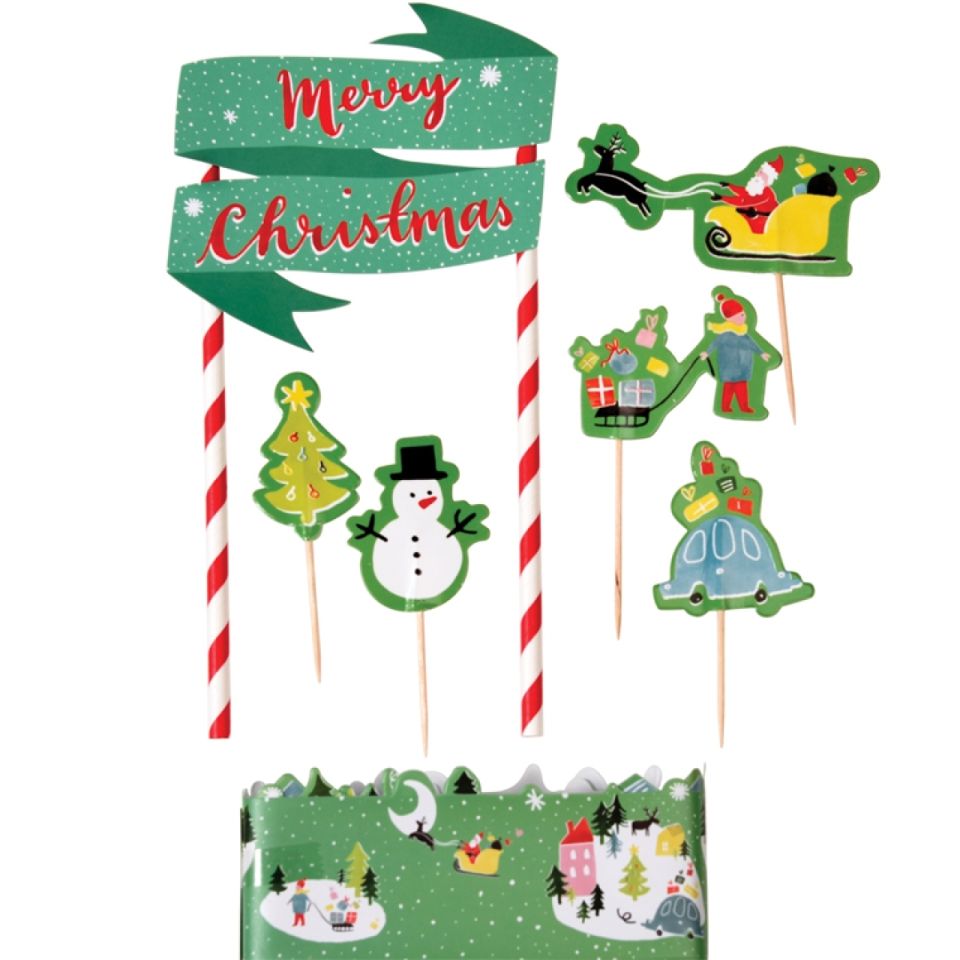 Tortendeko Set Candy Christmas