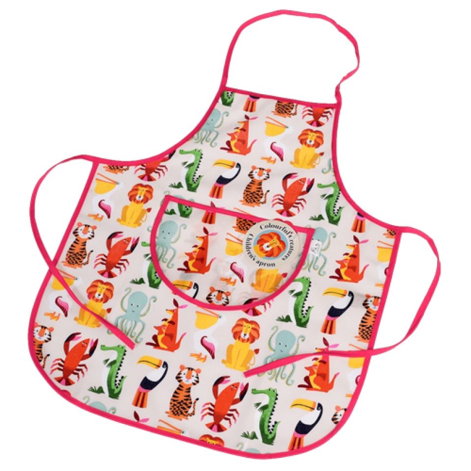 Kinderschürze Bunte Kreaturen