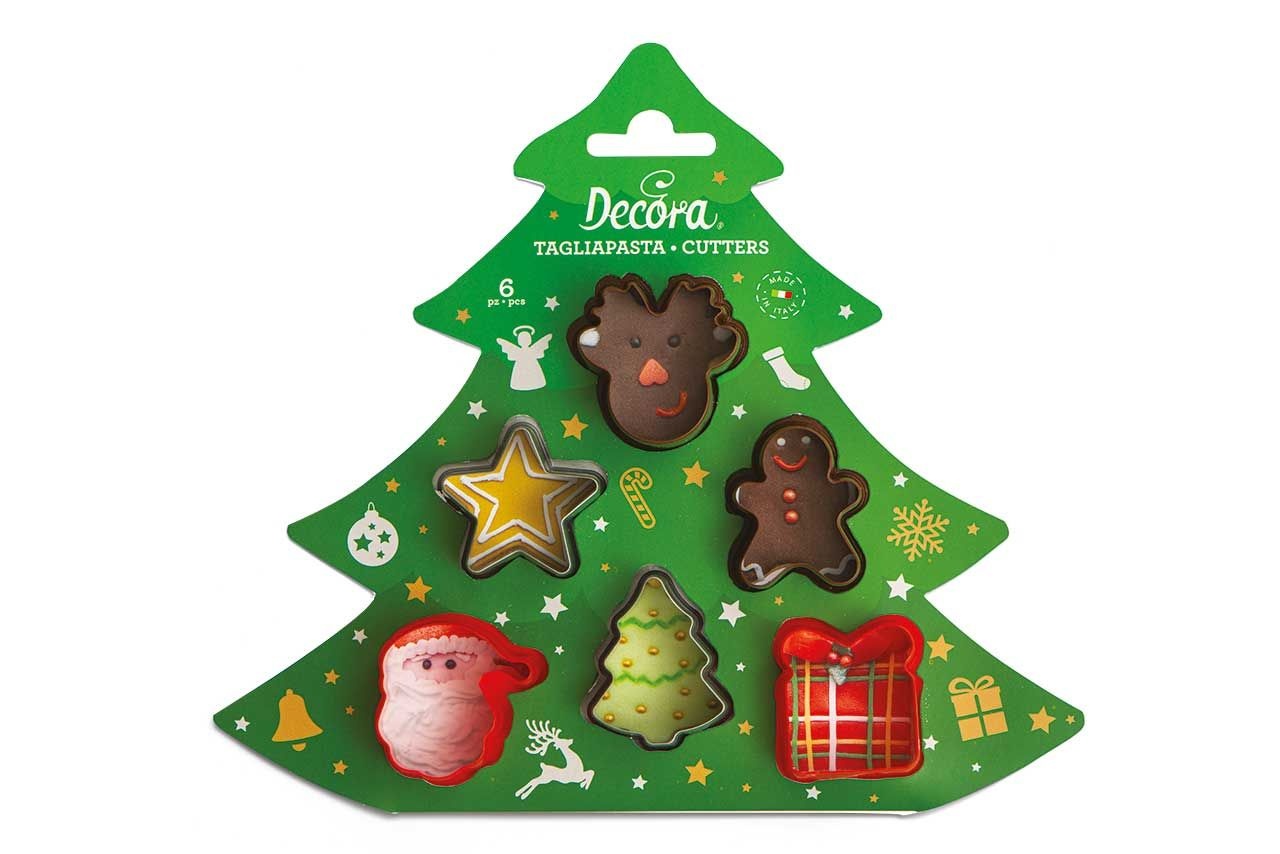 Ausstecher Weihnachten, Mini, Kunststoff, 6-tlg. Set | 53158