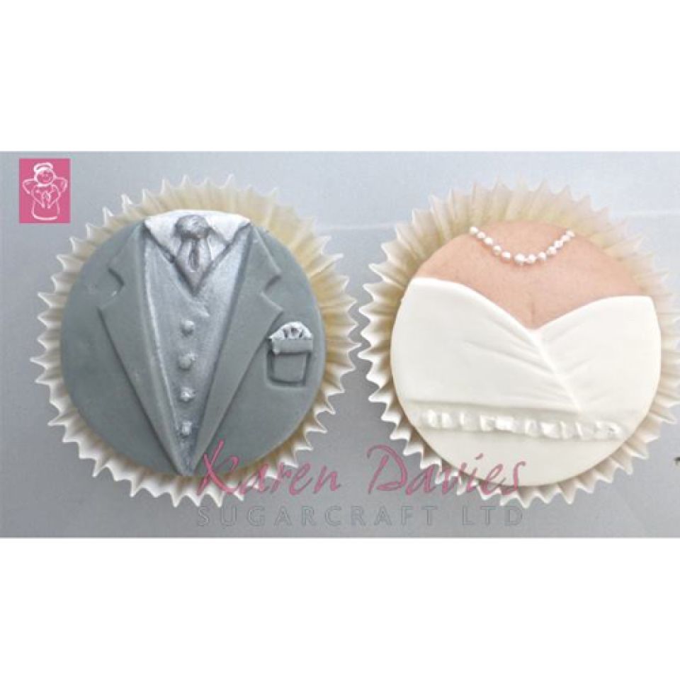 Karen Davies Fondantform Bride & Groom