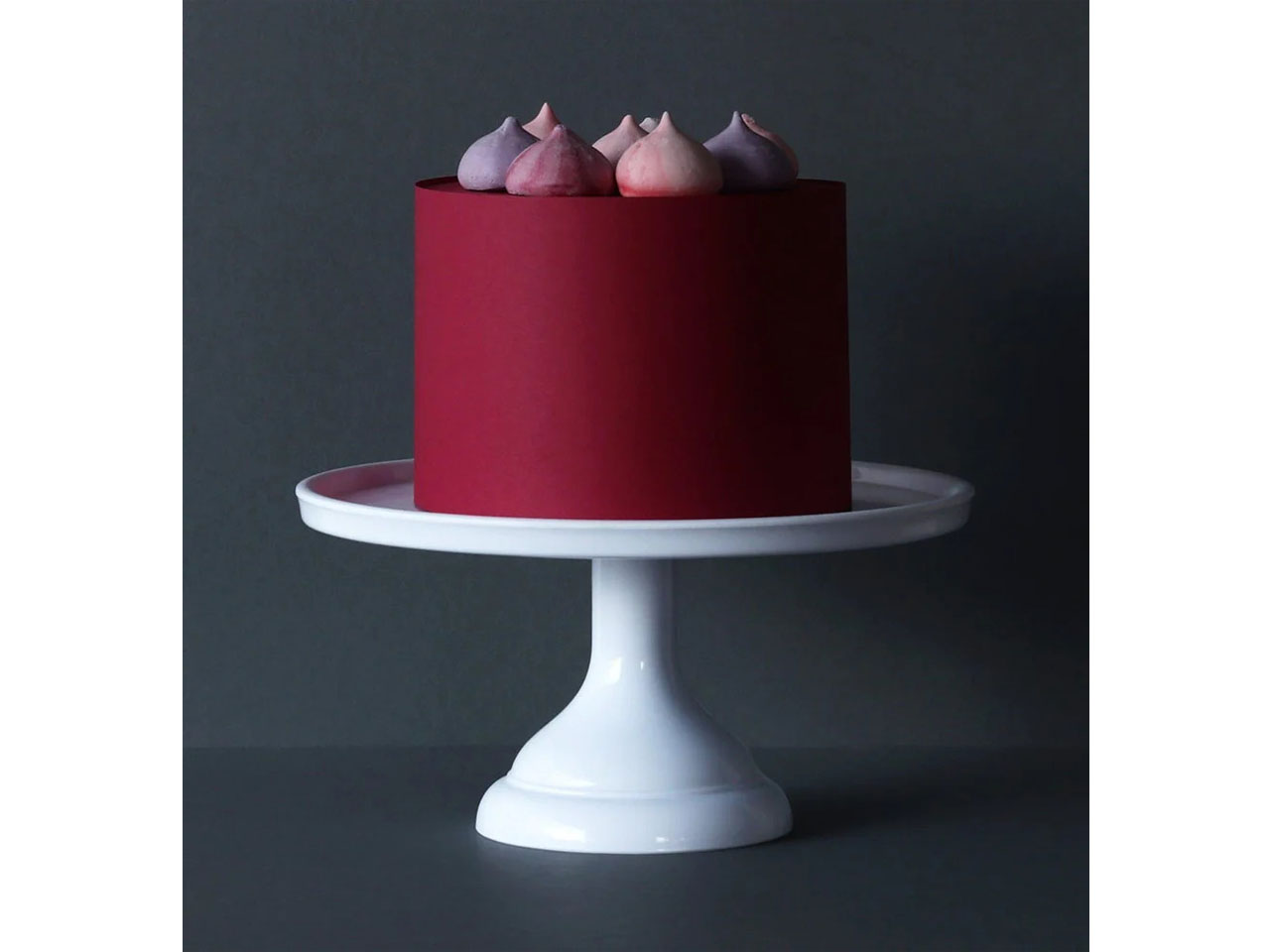 Tortenständer Modern Style 23,5cm weiß