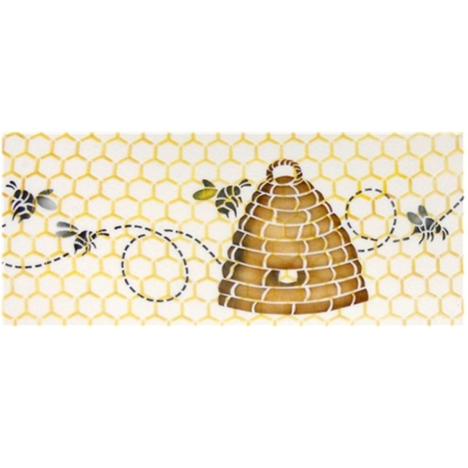 Schablone Stencil summende Bienen, ca.6x38 cm