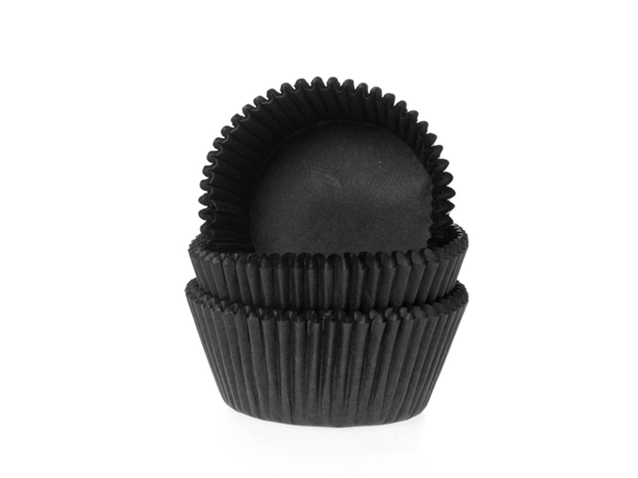 Mini-Muffinförmchen schwarz 60 Stück