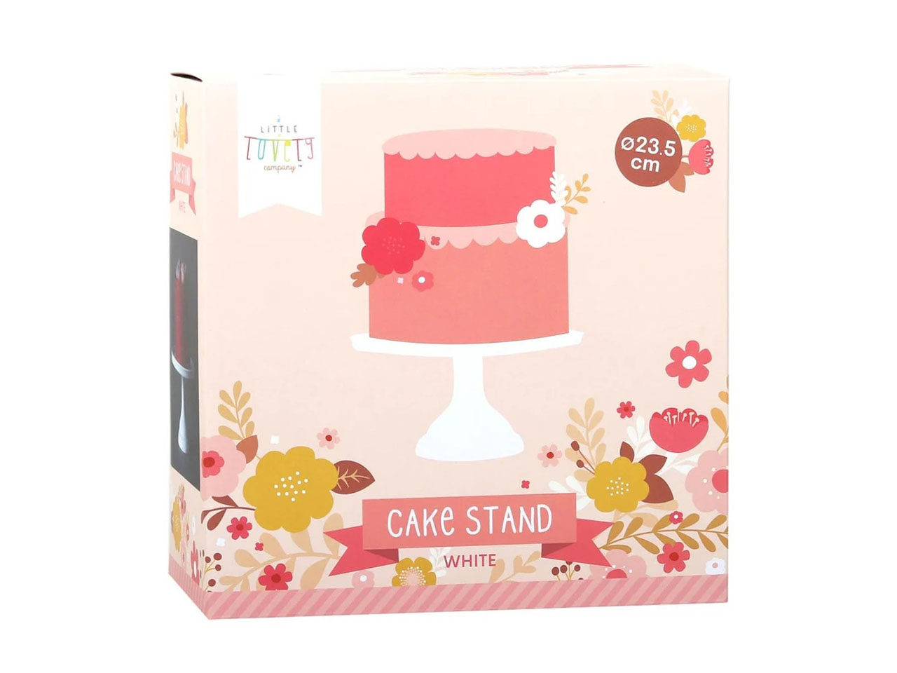 Tortenständer Modern Style 23,5cm weiß