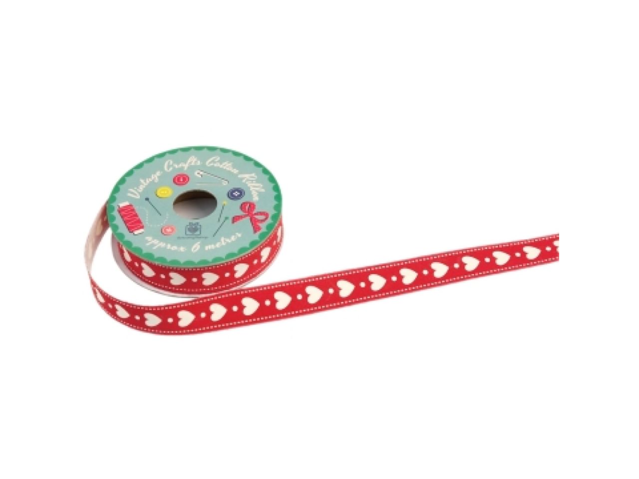Ribbon Band, Herzen, 2 cm, 6 Meter lang