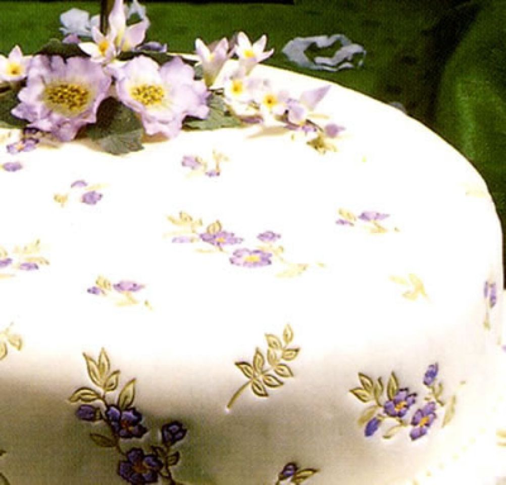 Fondant Präger Blumen & Blätter