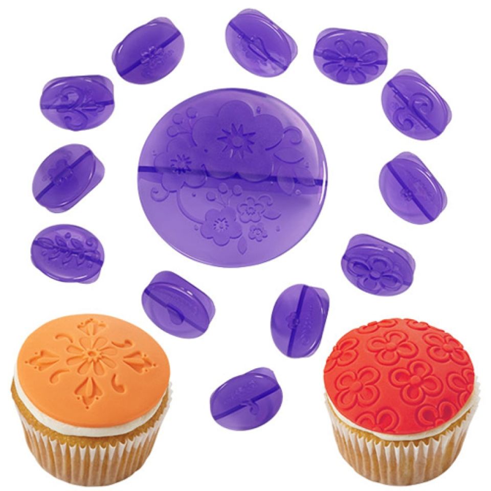 Wilton Cupcakes Präge Set Blumen 14 teilig