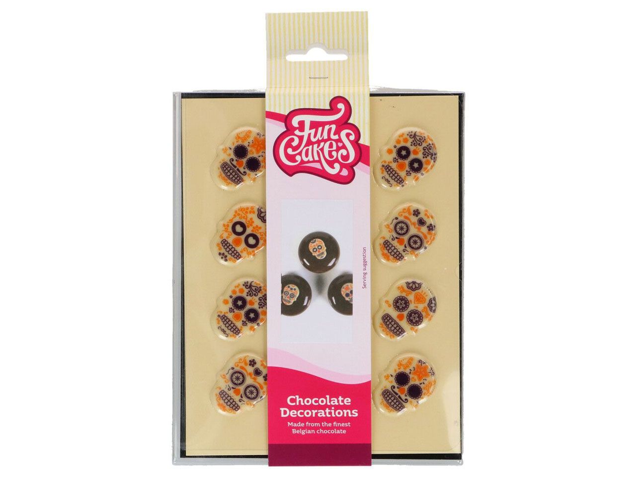 Funcakes Schokoladendekor Day of the Dead 12 Stück