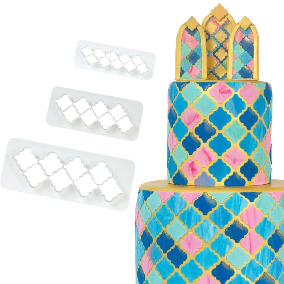 PME Fondantausstecher-Set Marokkanische Laterne 3-teilig