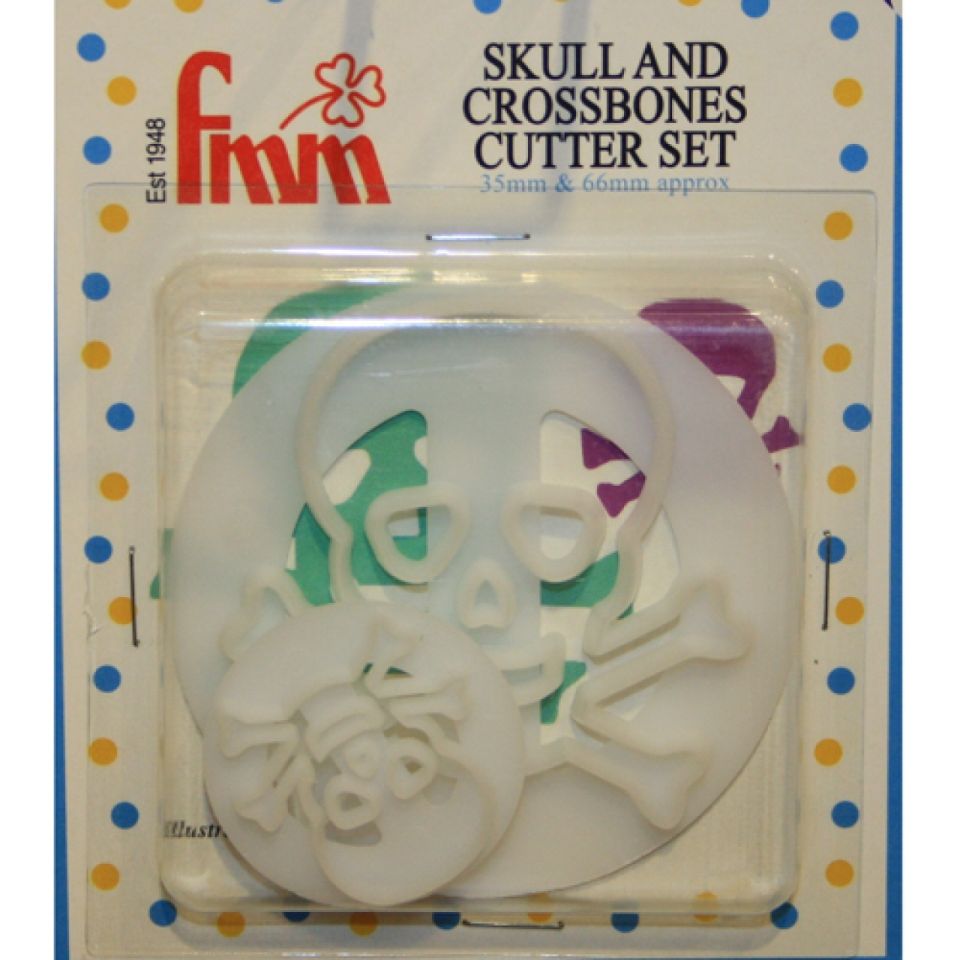 FMM Ausstecher für Fondant & Blütenpaste Totenkopf, 2 Stk.