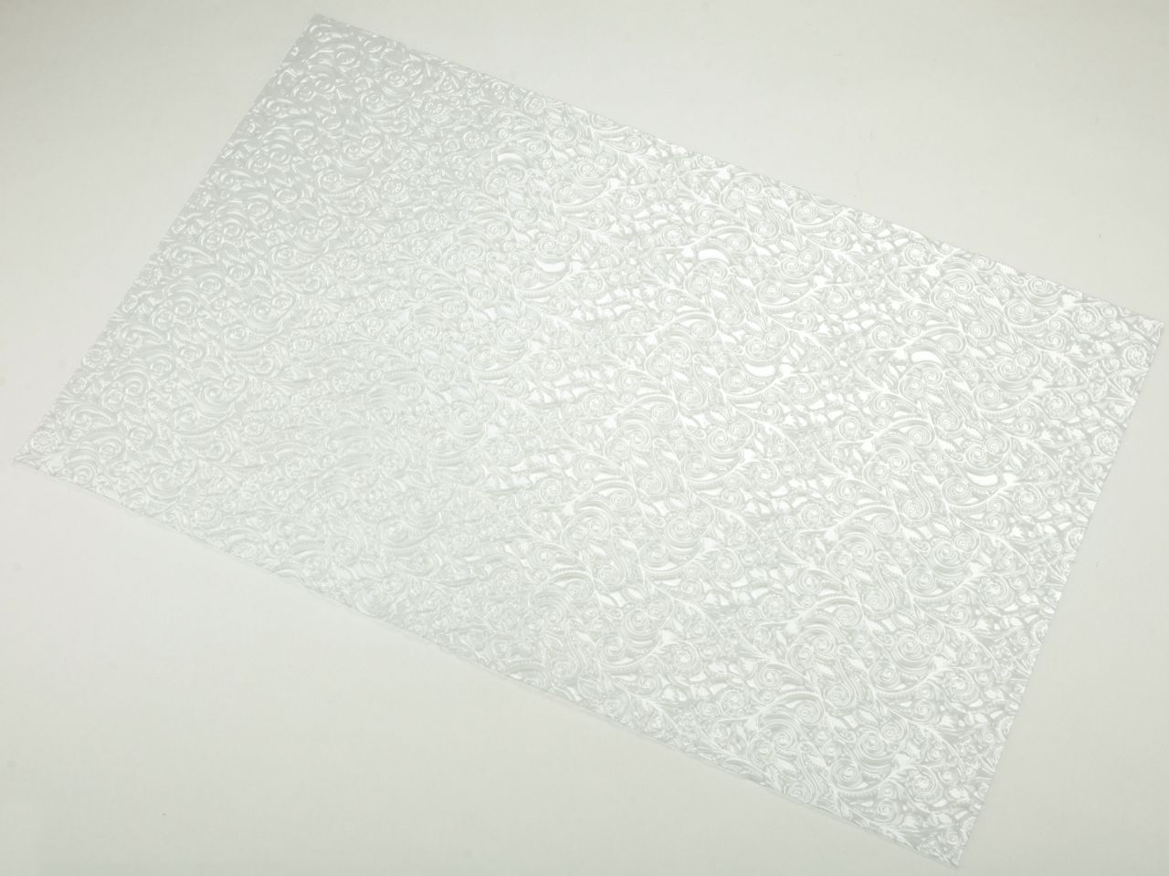 Strukturfolie: Flower, PVC, transparent, 40 x 25 cm
