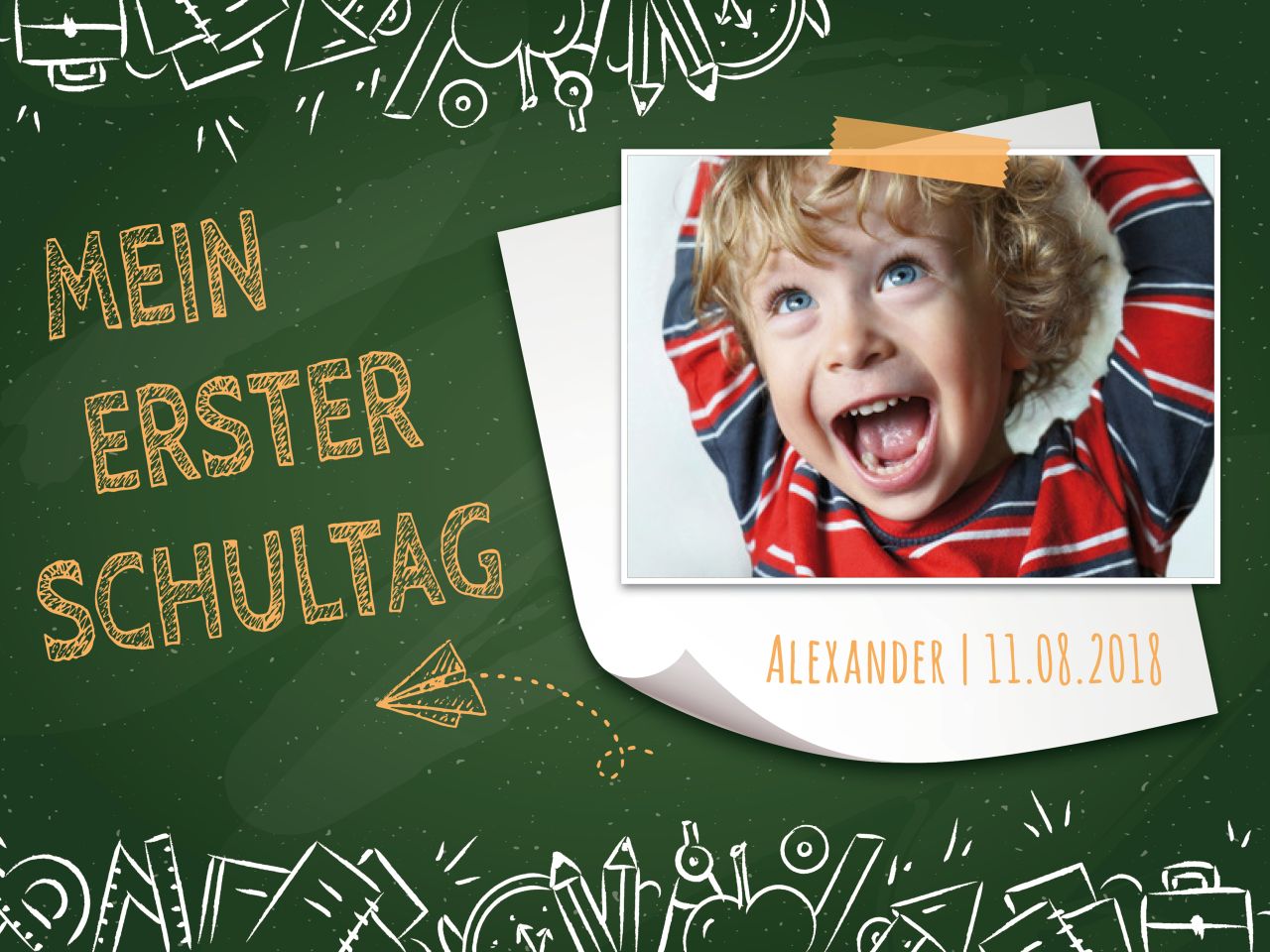 Tortenaufleger Einschulung A 20x30cm
