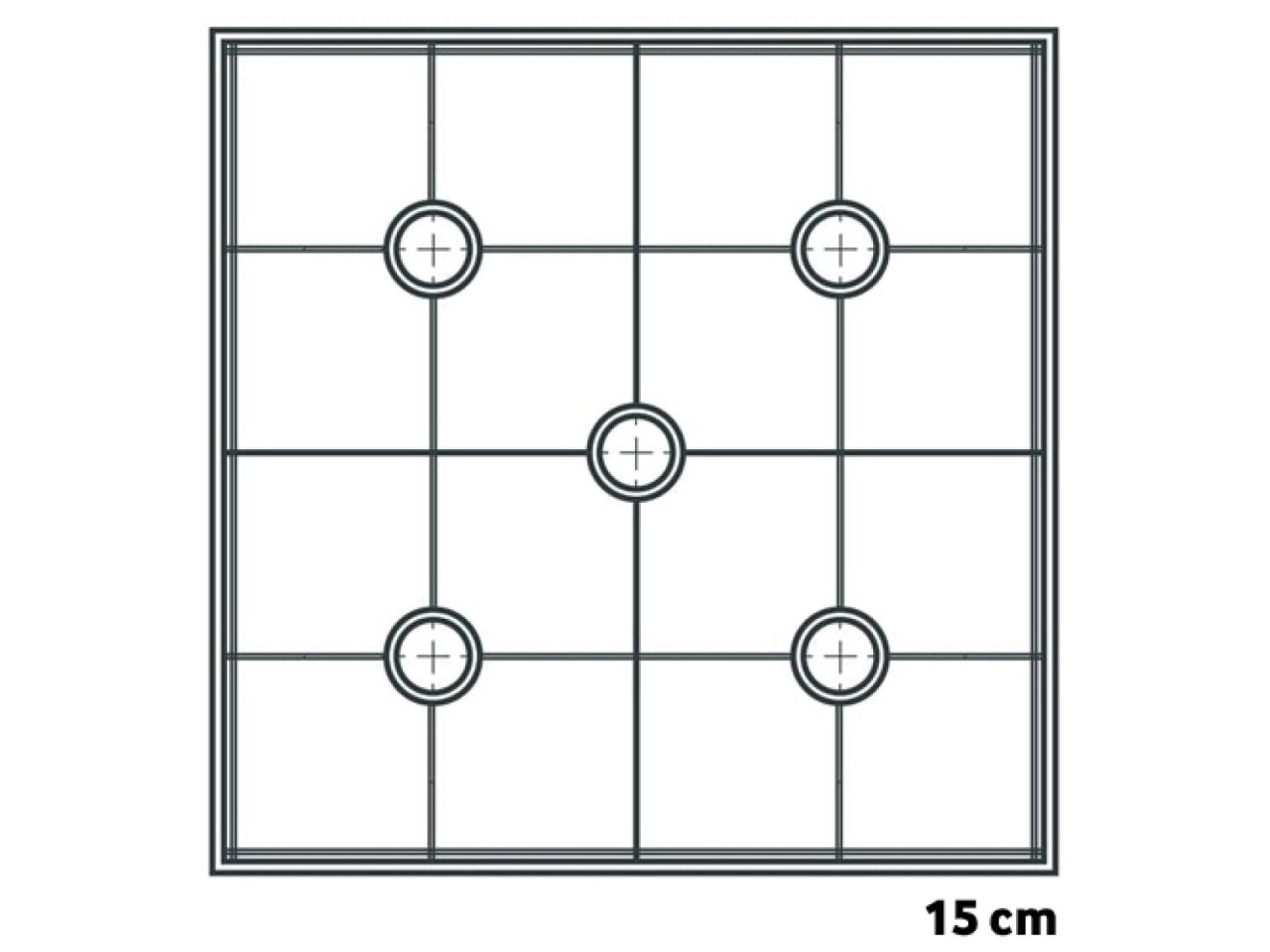 Cake Frame Unterlage Set 15 cm, Eckig