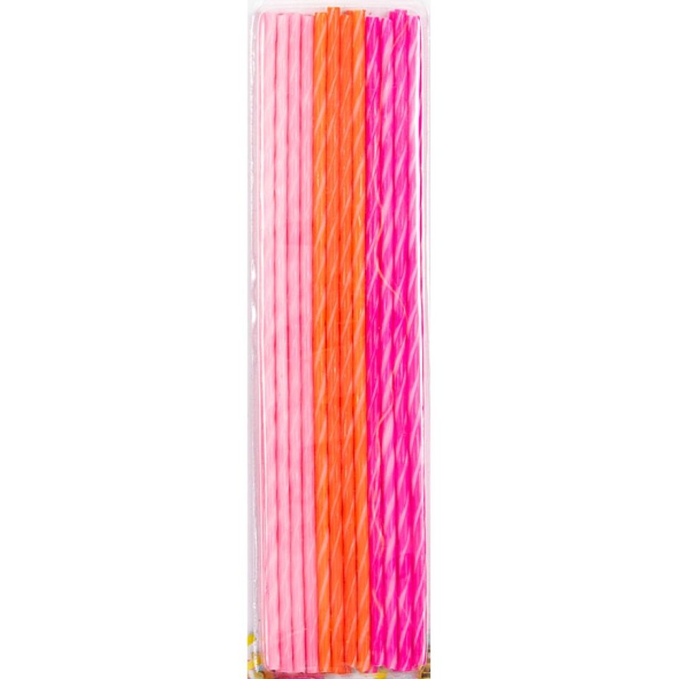 Geburtstagskerzen Pink Orange, extra lang