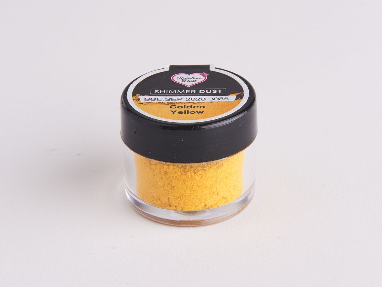 Rainbow Dust: Lebensmittelfarbpulver metallic Golden Yellow 2g