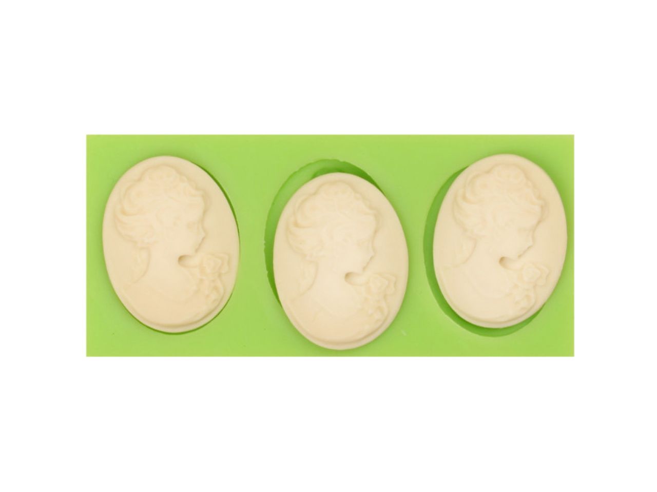 Fondantform Kamee 3er