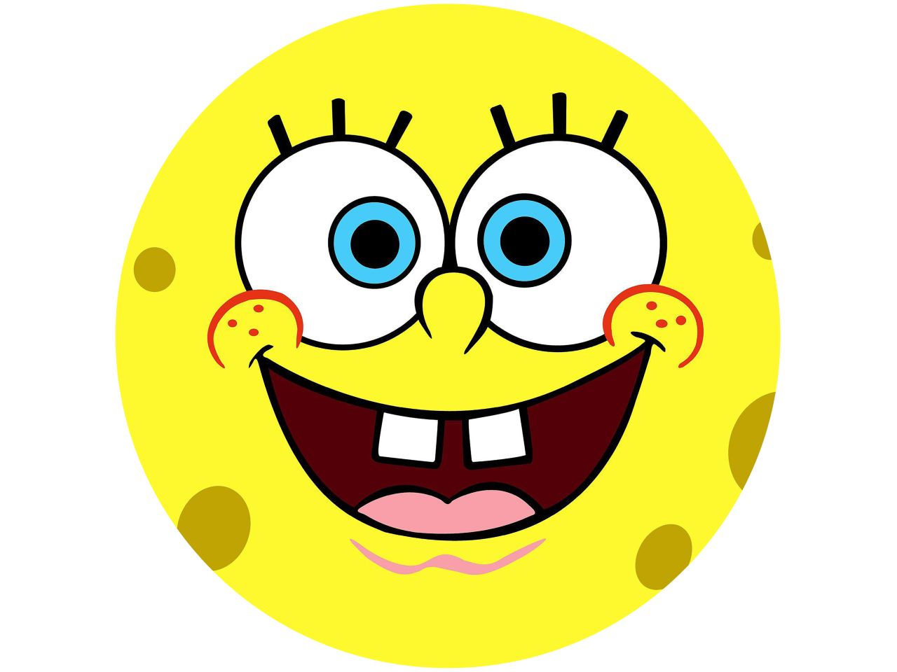 Tortenaufleger Spongebob, rund 20cm