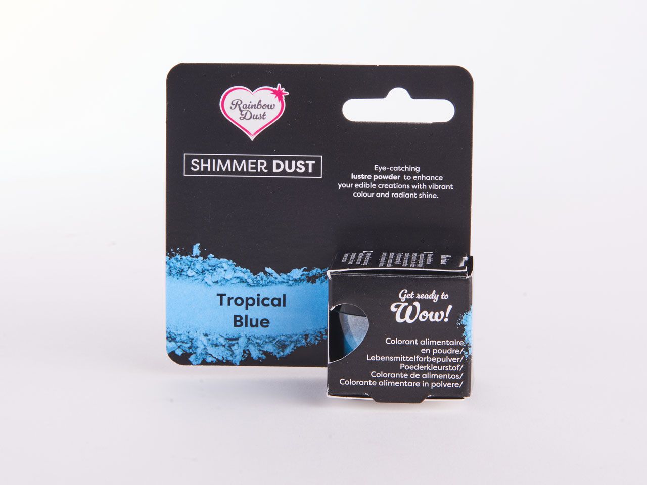 Rainbow Dust: Lebensmittelfarbpulver metallic Tropical Blue 3g