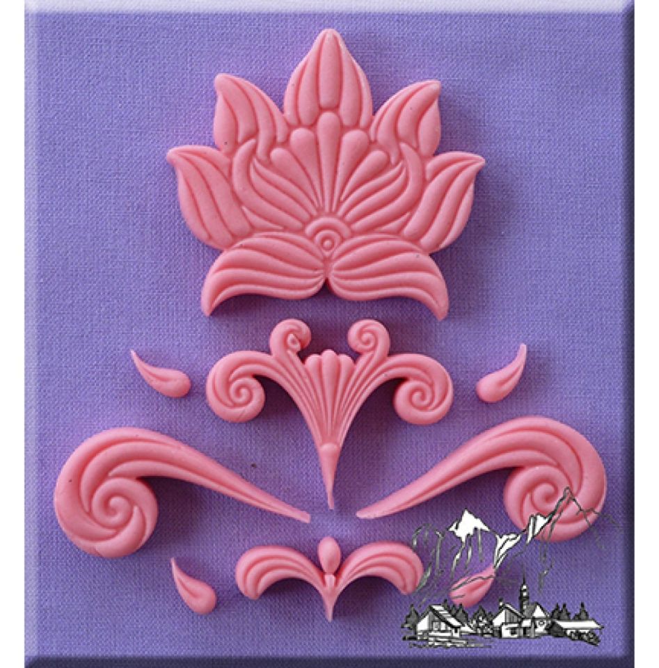 Fondantform Design Element 3 9x9 cm