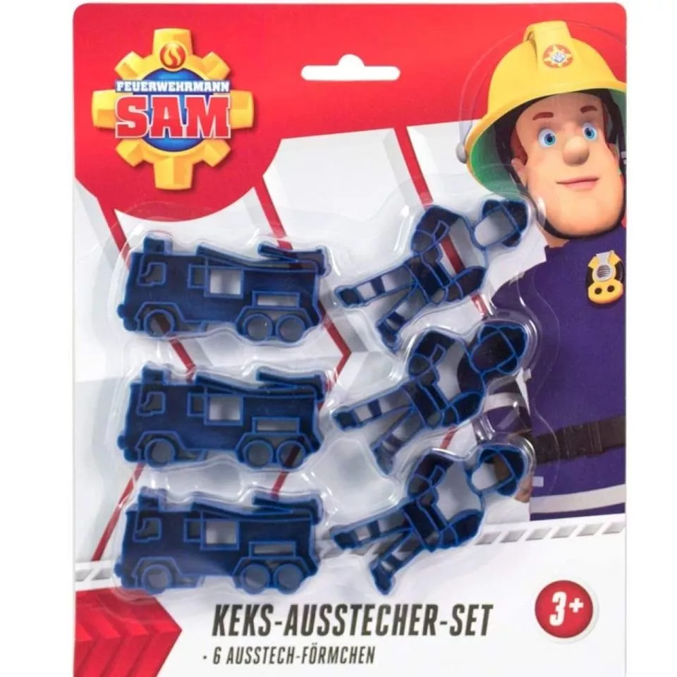 Plätzchen Ausstecher Feuerwehrmann Sam 2 teilig