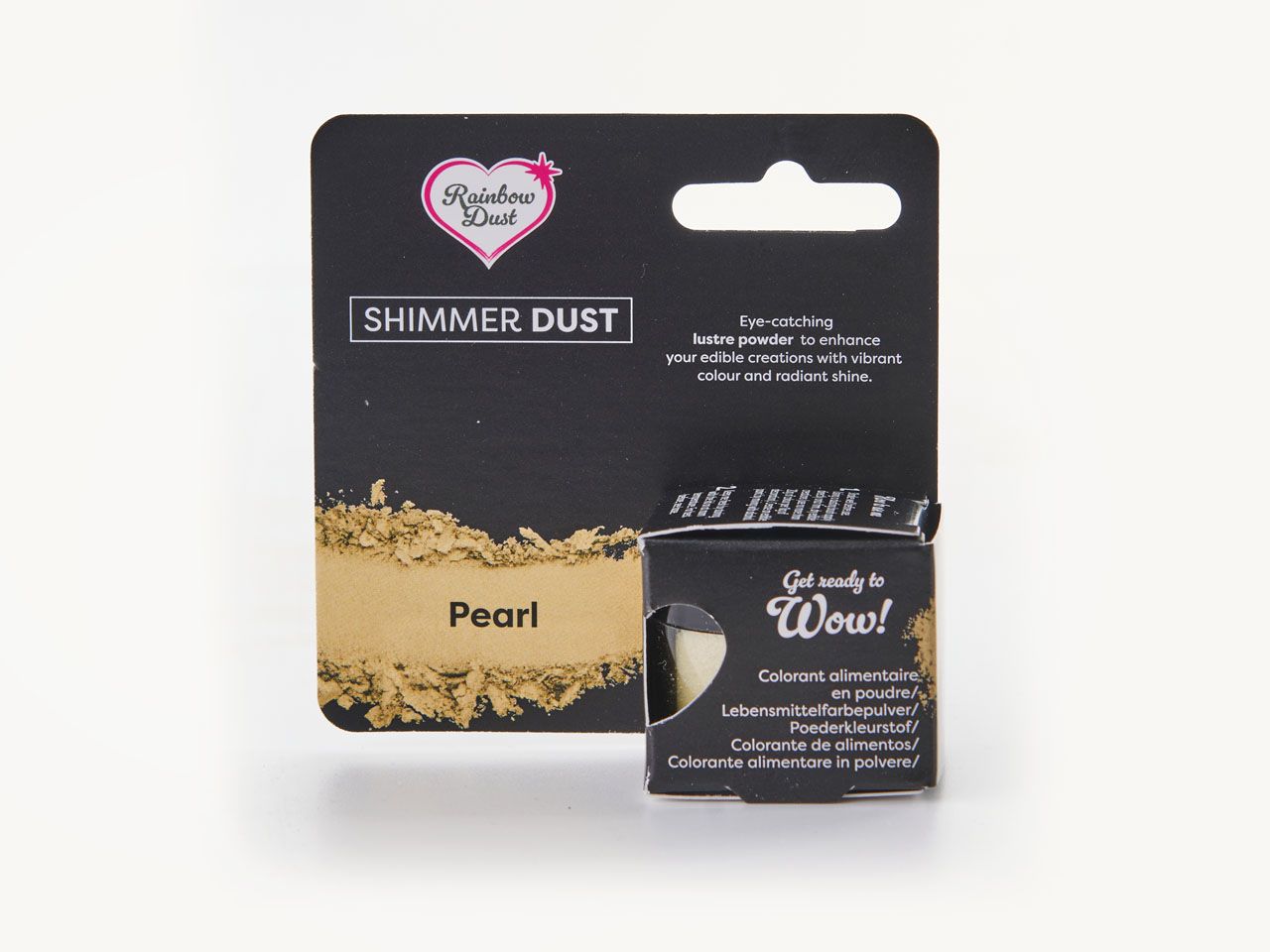 Rainbow Dust: Lebensmittelfarbpulver metallic Pearl 2g