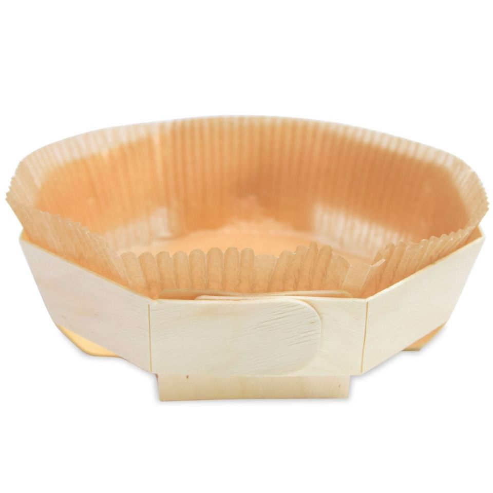 Holz Backformen, rund, 18 cm, 2er Set