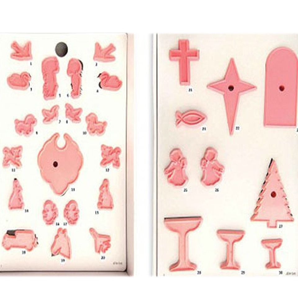 JEM Fondant-Ausstecher Set Taufe 30 teilig