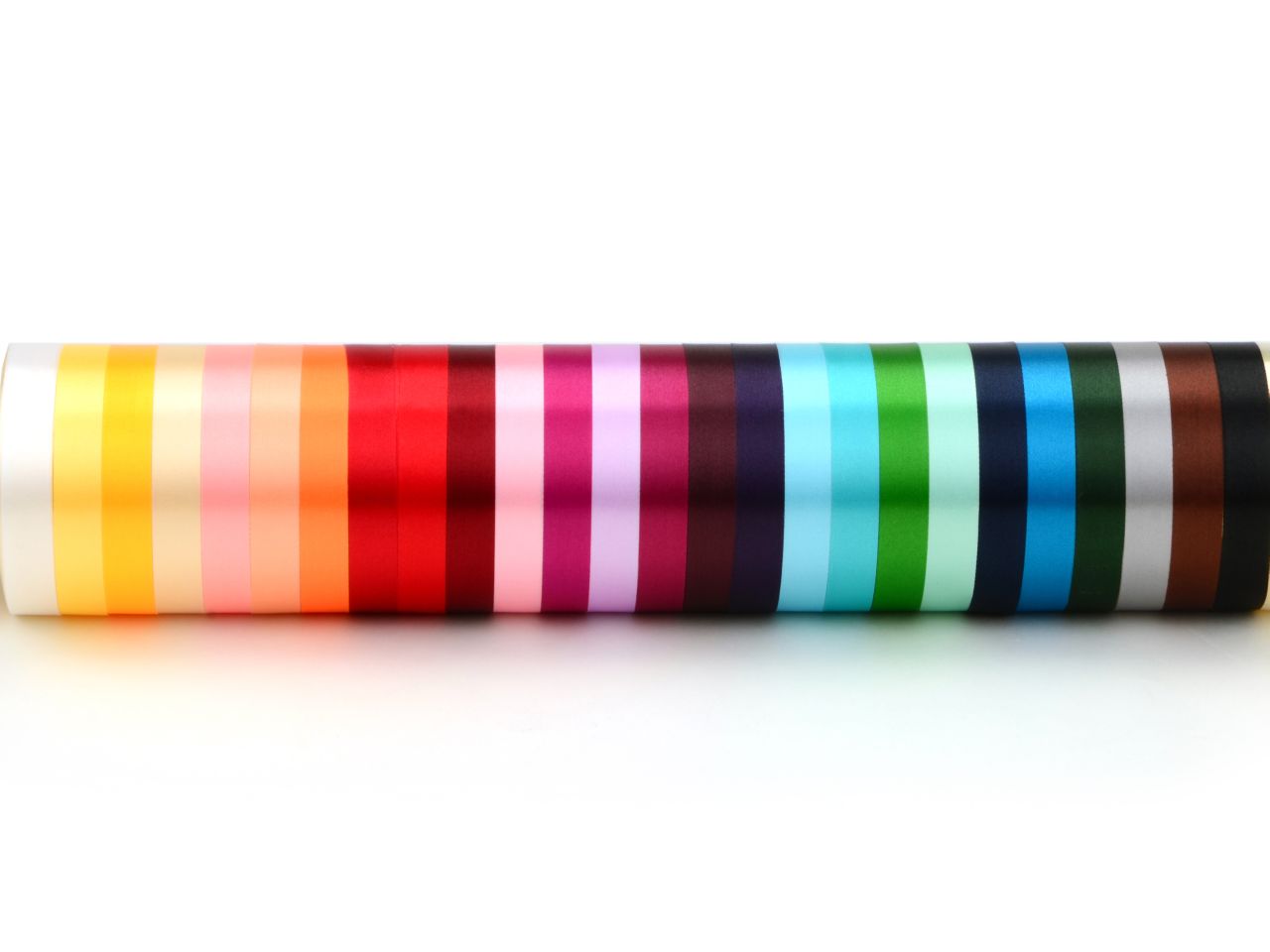 Satinband: Favoriten-Set, 23 Farben à 14 mm, 30 Meter