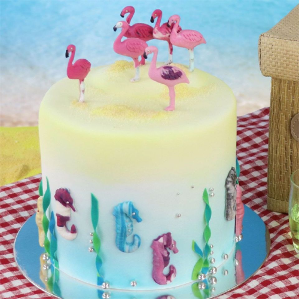 Fondant Ausstecher Seepferdchen Flamingo 2er Set