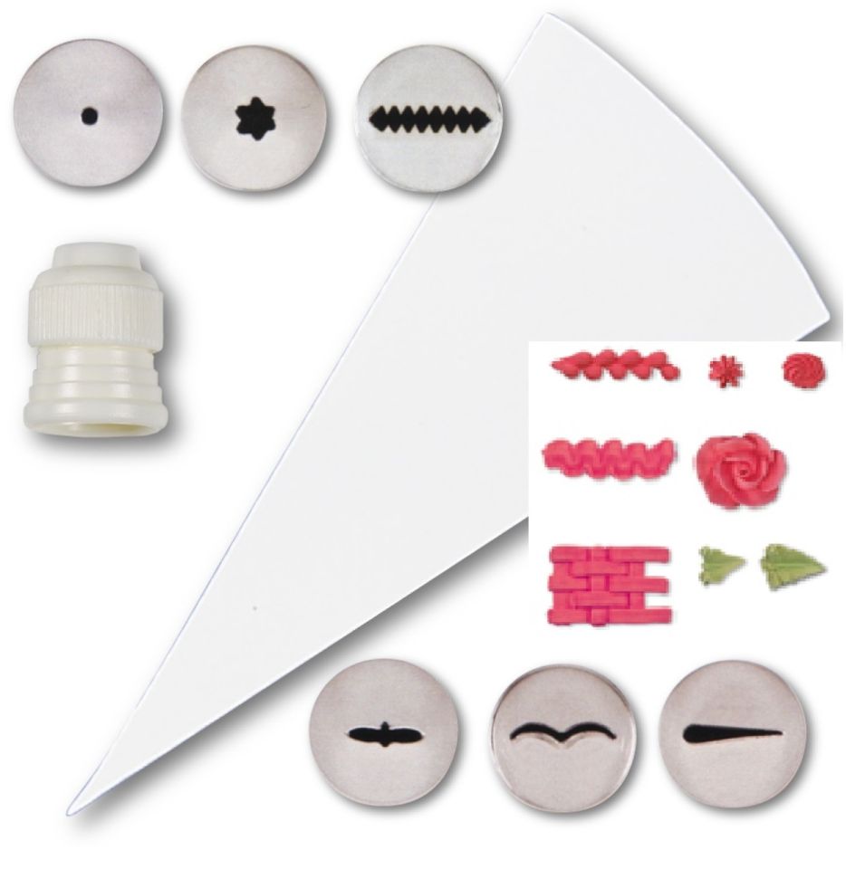 Städter Tüllen-Set 8 teilig, Edelstahl