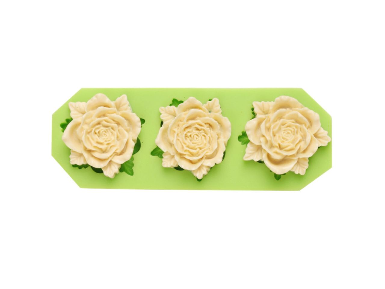 Fondantform 3 Rosen, 4 cm