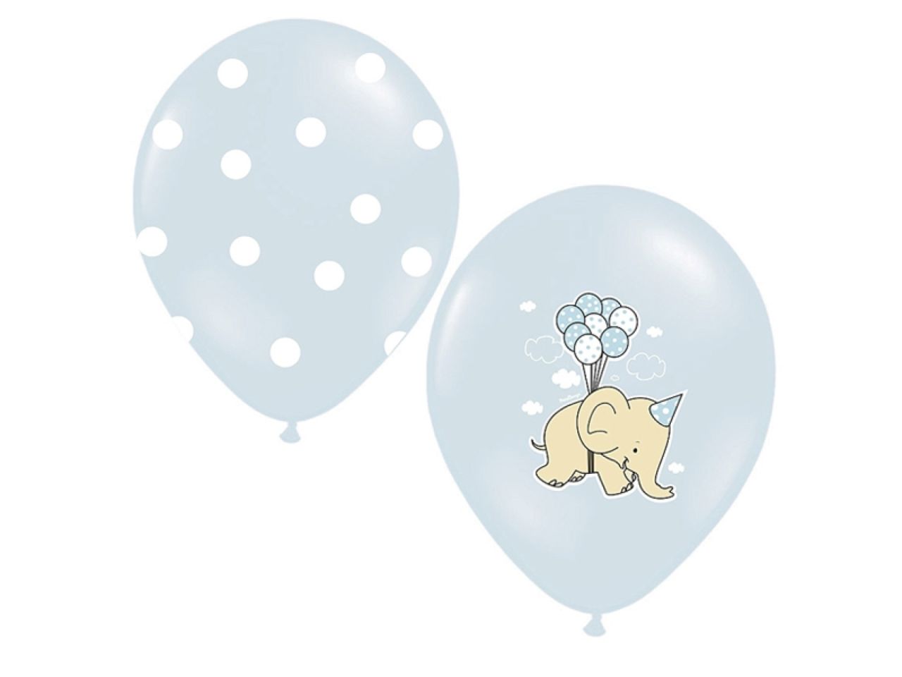 Luftballons Baby Elefant Blau
