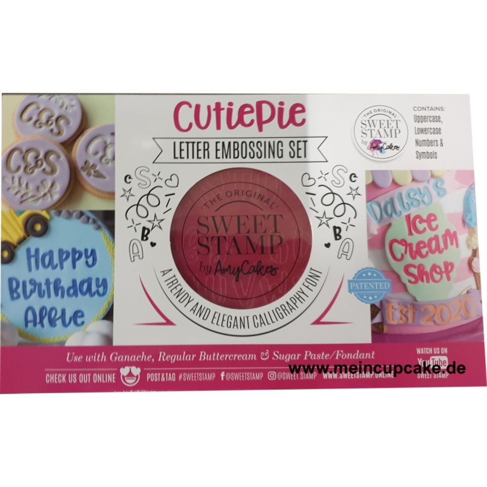 Sweet Stamp Stempel Groß- & Kleinbuchstaben & Zahlen Set Cutie Pie