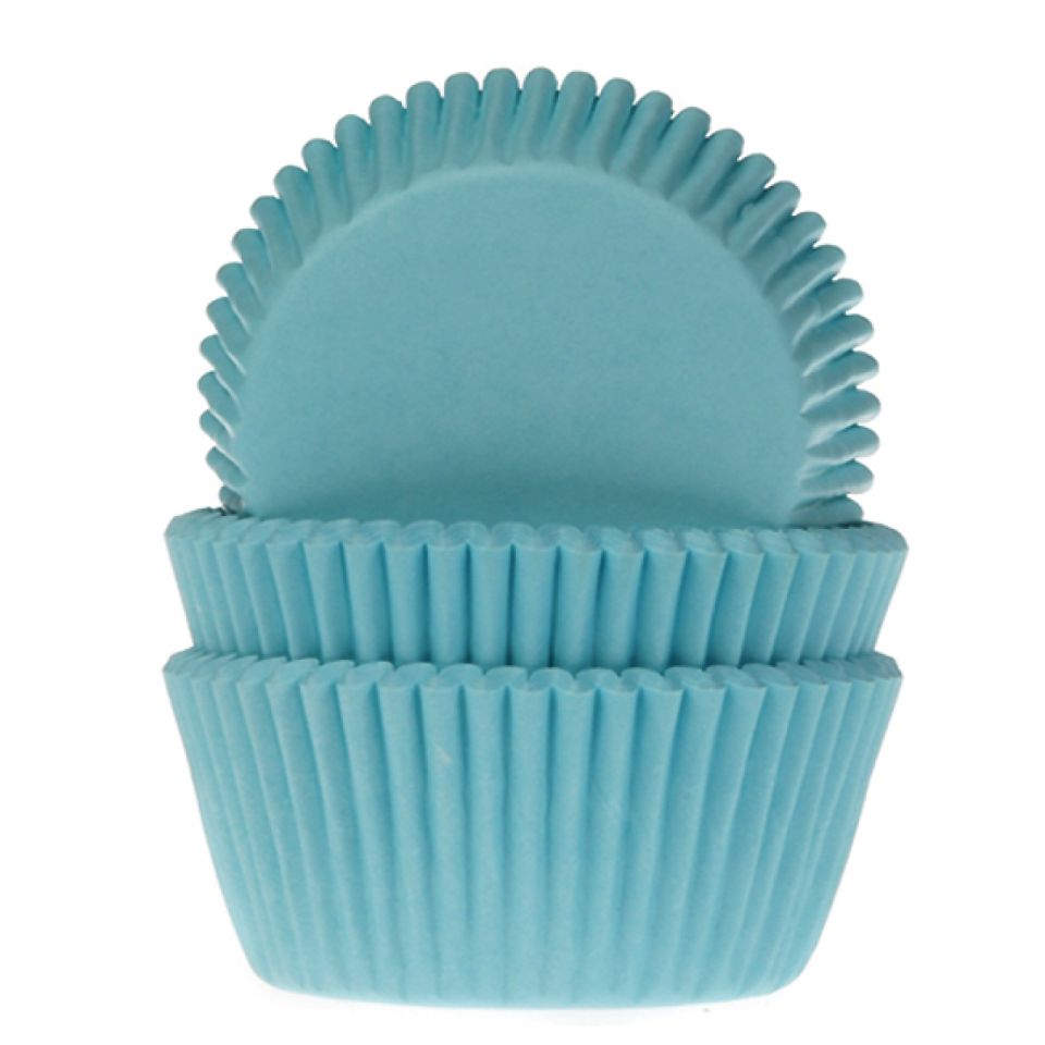 Muffinförmchen, Türkis, 50 Stck, 5,0 cm