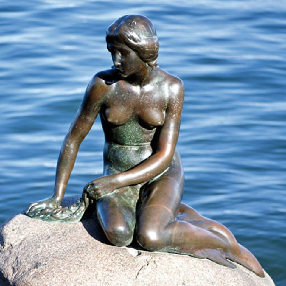 Plätzchen-Ausstechform Kopenhagen, kleine Meerjungfrau, Rot