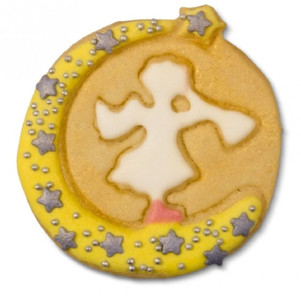 Plätzchen Ausstecher Engel mit Trompete, Edelstahl, 6 cm