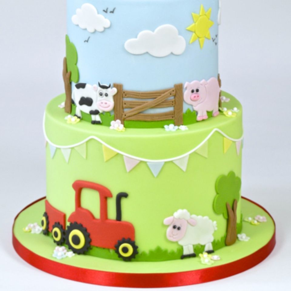 FMM Fondantausstecher Bauernhoftiere, Schaf, Schwein, Kuh