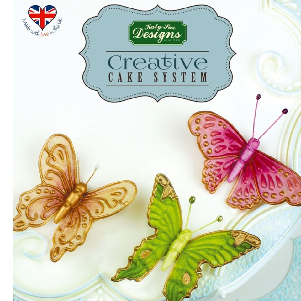 Fondantform Schmetterling, 3 Designs