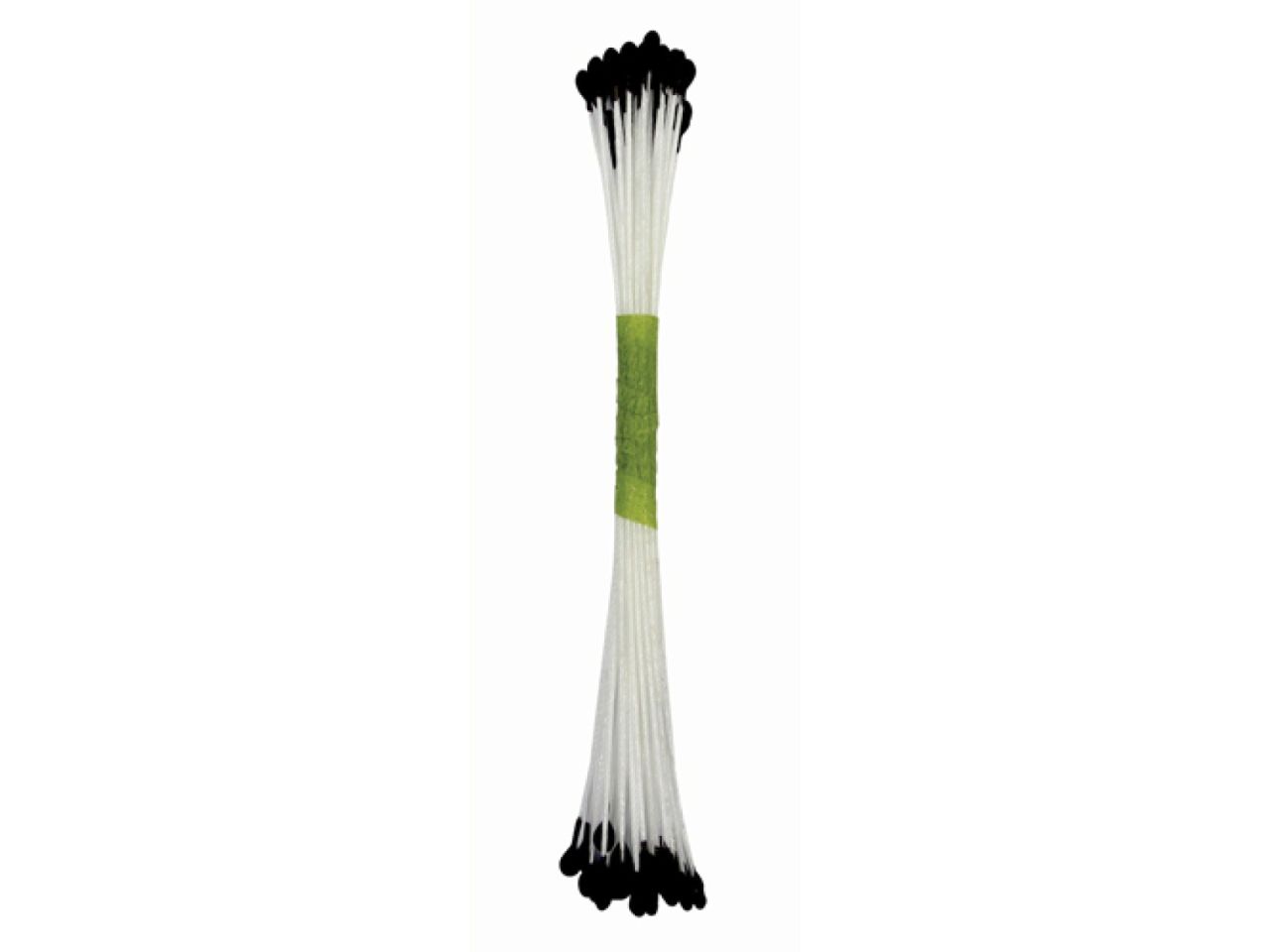 JEM 50 Tortendeko Blütenpollen, Stamen, 7,5 cm, 3 mm, schwarz