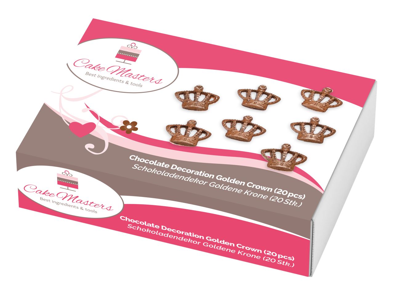 Schokoladenaufleger Royal Crowns 20 Stück